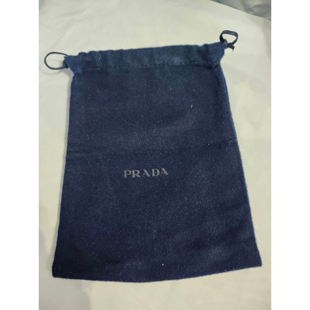 Prada Navy Dust Bag With Drawstring
